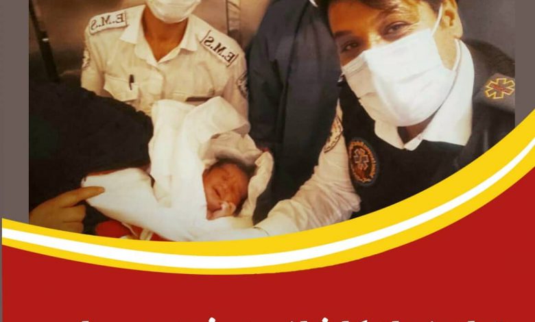 تولد نوزاد کاشانی در خودرو سواری