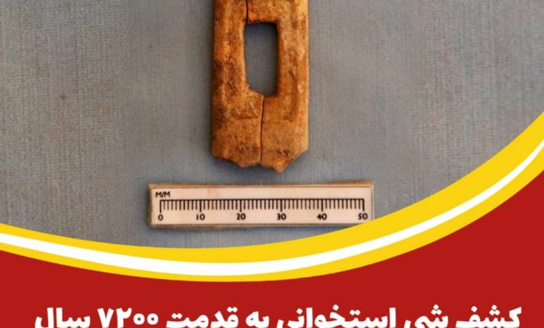 کشف شی استخوانی به قدمت 7200 سال در نوش آباد آران و بیدگل